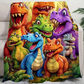 🎅Christmas Sale 50% OFF!!🦖Artistic Print Flannel Throw Blanket