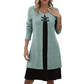 👗40 % OFF !📢Women's Faux Two-Piece A-Line Knee-Length Dress