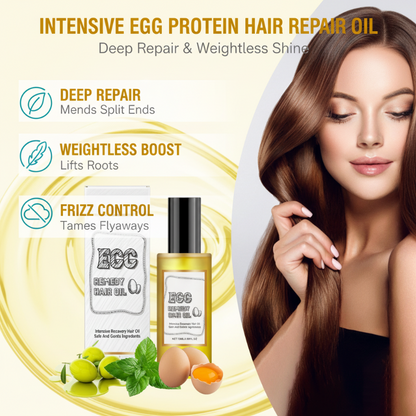 ⛄40% OFF NOW! ✨Intensive Egg Protein Hair Repair Oil