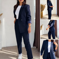 ✨ Classic Women's 2-Piece Blazer Set – Ready-to-Wear & Figure-Flattering, Easy to Style!