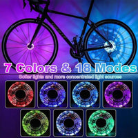 🚴40% OFF! 💫 LED Bike Hub Light – Waterproof, Easy to Install & 8 Colour Modes 🌈