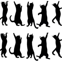 Adorable Cat-Shaped Metal Bookmark 5 PCS Set