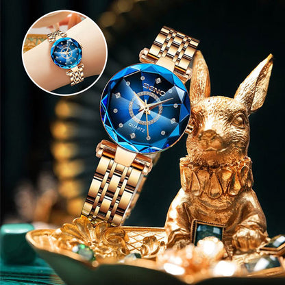 ⌚ Elegant Shining Watch💎 Crystal Dial, Stainless Steel Band & Water-Resistant for Daily Wear ✨