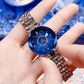 ⌚ Elegant Shining Watch💎 Crystal Dial, Stainless Steel Band & Water-Resistant for Daily Wear ✨