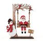 📢50 % OFF !!⏰3D Wooden Santa on Swing Tabletop Decor