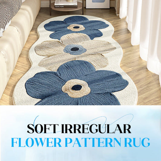 📢2026 Early Bird Offer: 40% OFF!🎅Soft Irregular Flower Pattern Rug