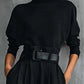 👗40% off🧵Women’s Elegant Turtleneck Top & High-Waist Pants Set (Get a Free Belt)👚👖