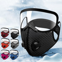 🏍️  Windproof Motorcycle Mask & Goggles – Anti-UV, 5-Layer Filter, Adjustable 🔧