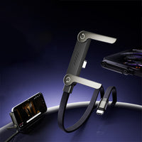 ⚡2-in-1 Invisible Holder Charger Cable – 240W Fast Charging Cord with Built-In Phone Stand