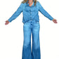 💙New Arrivals 40% OFF👖Women’s Faux Denim Pajama 2-Piece Set
