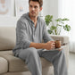 🆒Spring Sale 40% OFF!🌞Men's Hooded Casual Loose Top & Pants 2-Piece Set🏖️