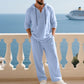 🆒Spring Sale 40% OFF!🌞Men's Hooded Casual Loose Top & Pants 2-Piece Set🏖️