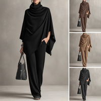 🧥New arrival 40% OFF!🥰 Women's Turtleneck and Wide Leg Pants Set – Soft Fabric, Relaxed & Versatile Fit ✨