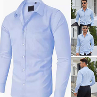 👔 50% OFF NOW! 💎 Solid-Color Long-Sleeve Shirt – Wrinkle-Resistant, Breathable Cotton Blend & Professional Fit – Perfect for work or casual wear ✨