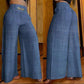 👖40% OFF!💃 Women's trousers – High waist, wide leg, with belt accent & versatile look ✨