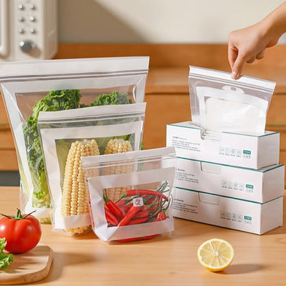📢📢50% OFF !! ⏰Transparent Food-Grade Reinforced Double-Seal Bags