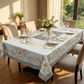 Elegant Waterproof Embossed Floral Tablecloth💮