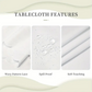 Elegant Waterproof Embossed Floral Tablecloth💮