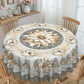 Elegant Waterproof Embossed Floral Tablecloth💮