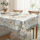 Elegant Waterproof Embossed Floral Tablecloth💮