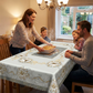 Elegant Waterproof Embossed Floral Tablecloth💮