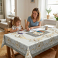 Elegant Waterproof Embossed Floral Tablecloth💮