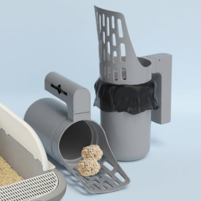 🐱 50% OFF NOW!✨ Cat Litter Scoop with Integrated Trash Can – Efficient Sifting & Large Capacity – Hygienic Essential 🗑️