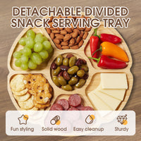 🧺40% off!⚡Puzzle Serving Tray - Wood with Removable Compartments