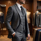 📢40% OFF!⏰Men's Slim-Fit 3-Piece Suit Set