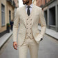 📢40% OFF!⏰Men's Slim-Fit 3-Piece Suit Set