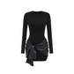 👗New arrival 40% OFF!🥰Women's Long Sleeve Tie-Waist Bodycon Dress