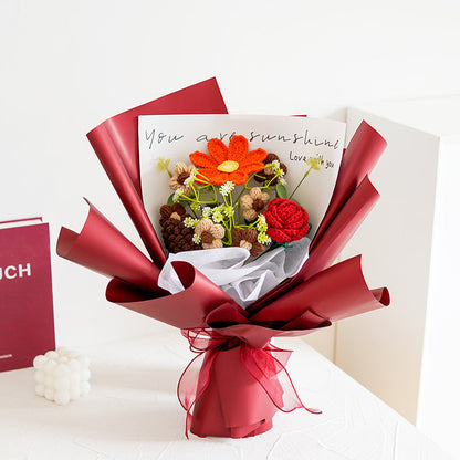 🐰Special Offer 40% OFF!🐣Handmade Delicate Crochet Flower Bouquet