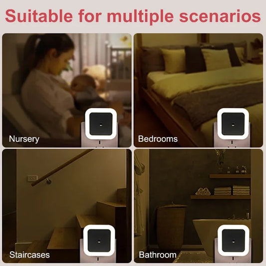 🌙 Plug-in LED Night Light – Dusk-to-Dawn Sensor & Warm White Glow 🏠