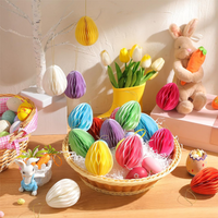 Easter Honeycomb Egg Hanging Decorations