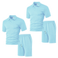 💞50K+ SOLD!💥🩳Men's Diamond Print 2-Piece Set – Ready in seconds! Soft, breathable top with easy shorts. No fuss, just style. Perfect for garden BBQs or coffee dates.