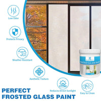 🎁 BUY 3 GET 1 FREE! 🔥 Frosted Glass Paint – Quick-Drying & Water-Resistant – Elegant frosted effect, easy DIY for windows, doors or partitions – no streaks 🌫️