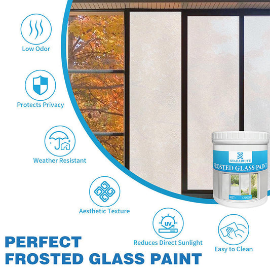 🎁 BUY 3 GET 1 FREE! 🔥 Frosted Glass Paint – Quick-Drying & Water-Resistant – Elegant frosted effect, easy DIY for windows, doors or partitions – no streaks 🌫️