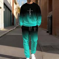 🥳2026 HOT SALE💞40% OFF! 🔥Gradient Crewneck Tracksuit Set – Soft, comfy & easy to wear. Stylish fade, relaxed fit. Perfect for walks or lounging. Your new favourite. 🏃