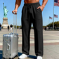👖Free & Straight💨 Men's Elastic Waist Drawstring Straight Leg Pants
