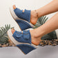👡Women's Casual Denim Platform Slide Sandals