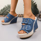 👡Women's Casual Denim Platform Slide Sandals