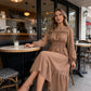 👗New arrival 40% OFF!🥰Women's Long-Sleeve Smocked Ruffle Maxi Dress