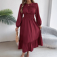 👗New arrival 40% OFF!🥰Women's Long-Sleeve Smocked Ruffle Maxi Dress