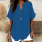 🌸Spring Sale 40% OFF👕Fashion Loose Solid Color Short Sleeve Top