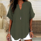 🌸Spring Sale 40% OFF👕Fashion Loose Solid Color Short Sleeve Top