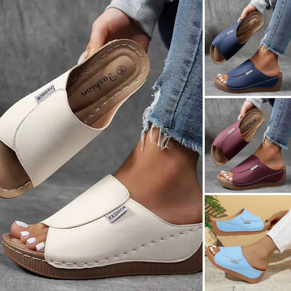 👡New arrival 40% OFF!🤍Women's Casual Wedge Slide Sandals