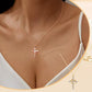 ✝️2026 New Style✨Exquisite Cross Necklace with Rotating Crown