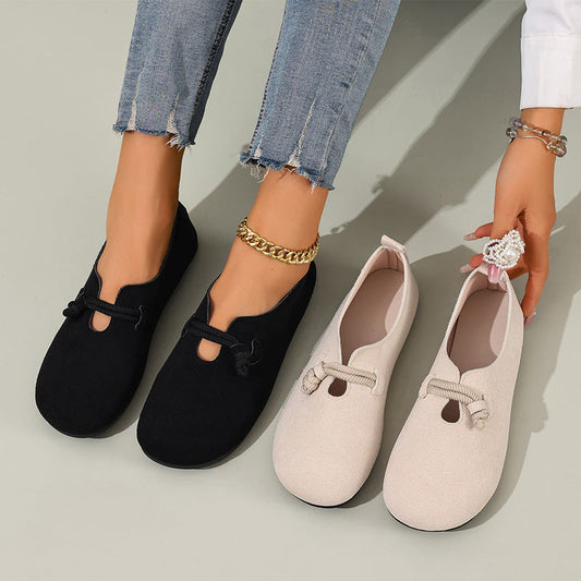 💐50% OFF ! Faux Suede Slip-On Flats – Easy On/Off, Perfect for Daily Wear 🚶‍♀️✨