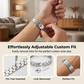 ⚽ Men's Magnetic Soccer Bracelet: Hexagonal Design, Stainless Steel, Adjustable Links
