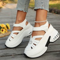 🔥Spring Hot Sale🔥Breathable Hollow Platform Wedge Sandals – Slim Fit & Fashion Forward